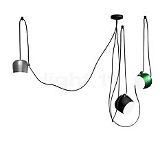 Flos Aim and Aim Small Mix LED 3 Lamps black/silver/green Product picture