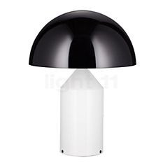 Oluce Atollo Table Lamp metal black/white with dimmer, ø50 cm Product picture