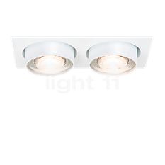Mawa Wittenberg 4.0 Part recessed spotlights angular with cover plate 2 lamps LED, excl. transformer white matt Product picture