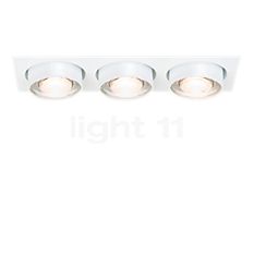 Mawa Wittenberg 4.0 Part recessed spotlights angular with cover plate 3 lamps LED, incl. transformer white matt Product picture