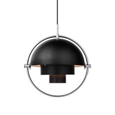 Gubi Multi-Lite Hanglamp chroom/zwart Productafbeelding
