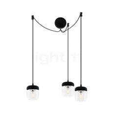 UMAGE Acorn Cannonball Hanglamp 3-lichts zwart roestvrij staal Productafbeelding