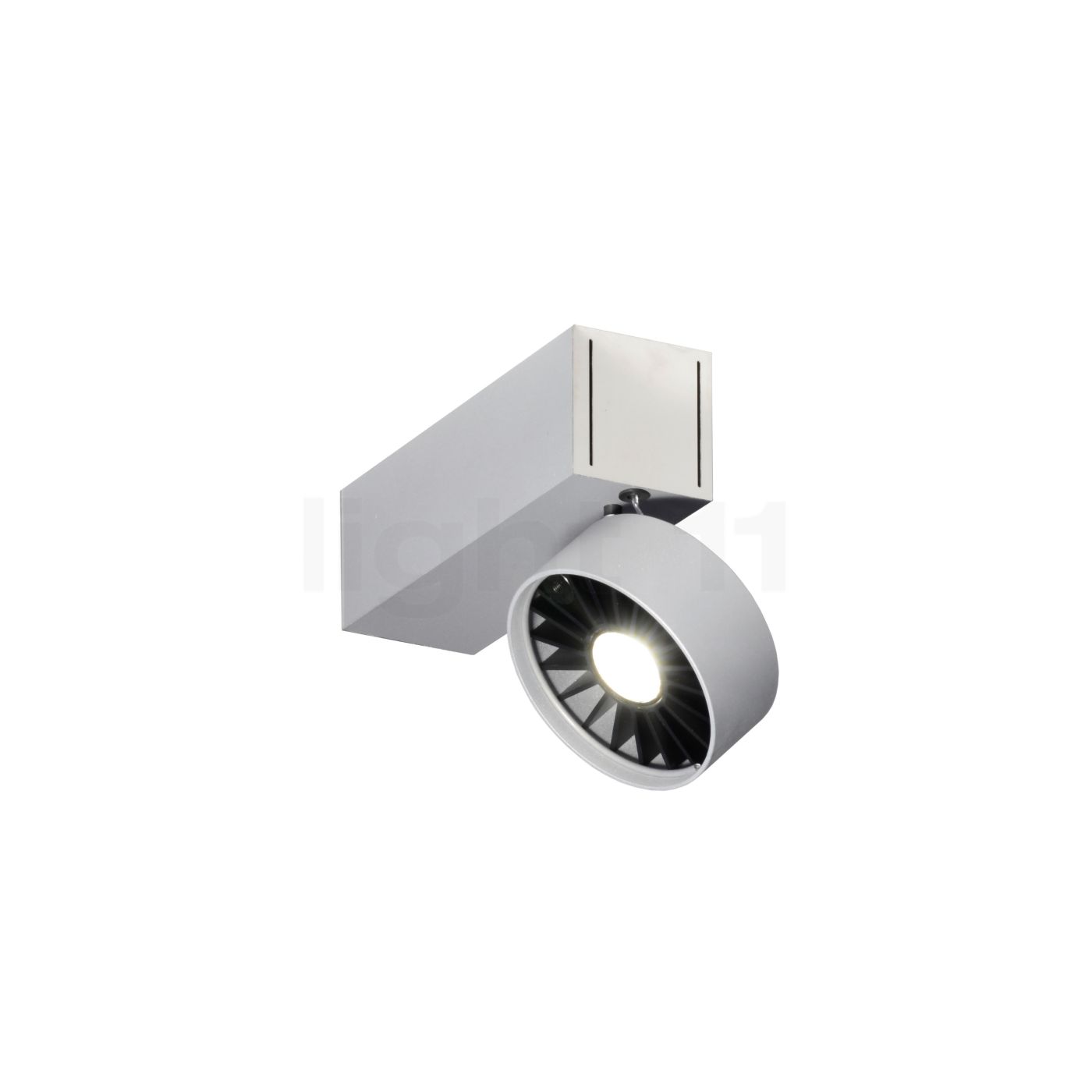 Absolut Lighting Basica Decken-/Wandleuchte LED, silber 457 wd si m led