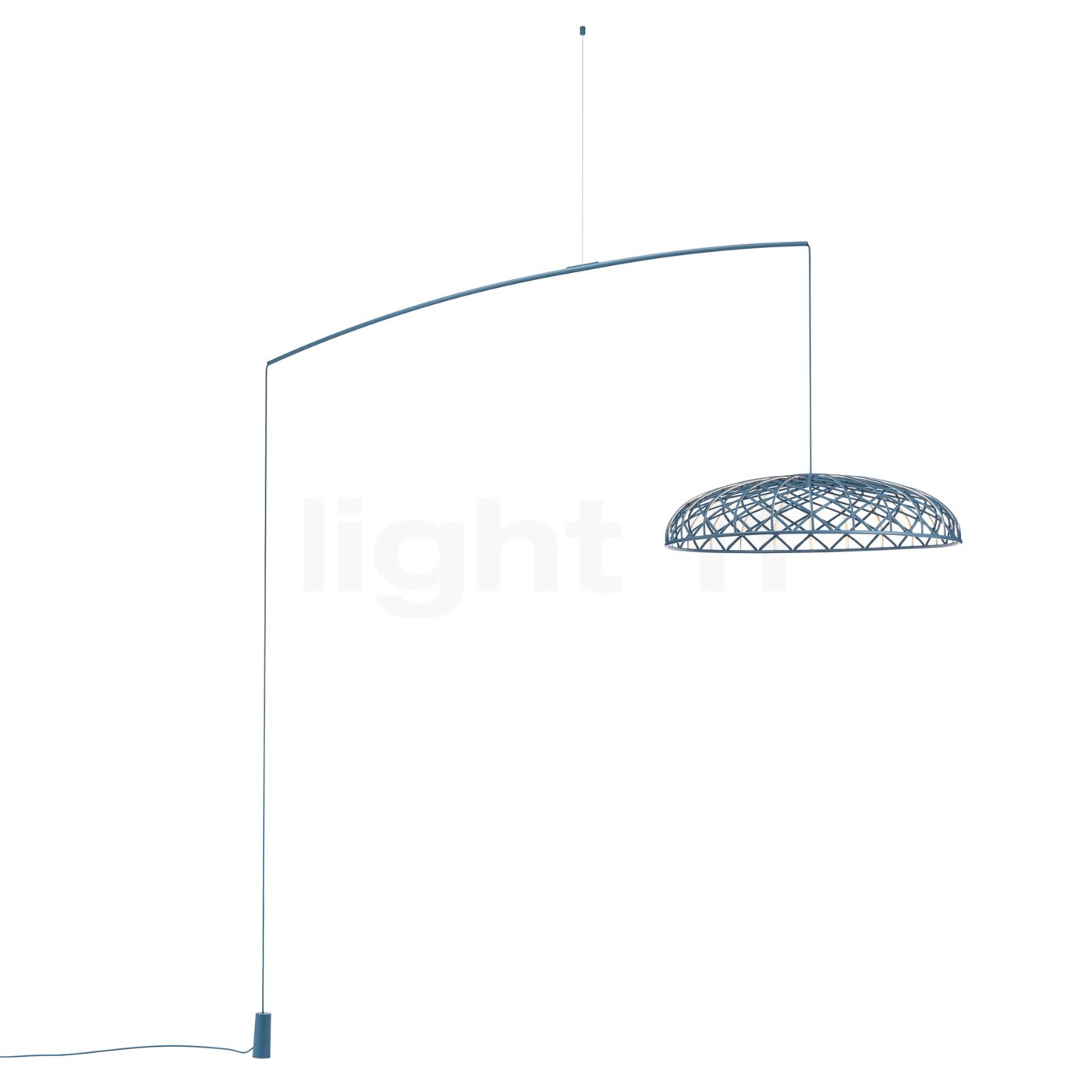 Flos Skynest Motion Bogenleuchte LED, blau F6394003