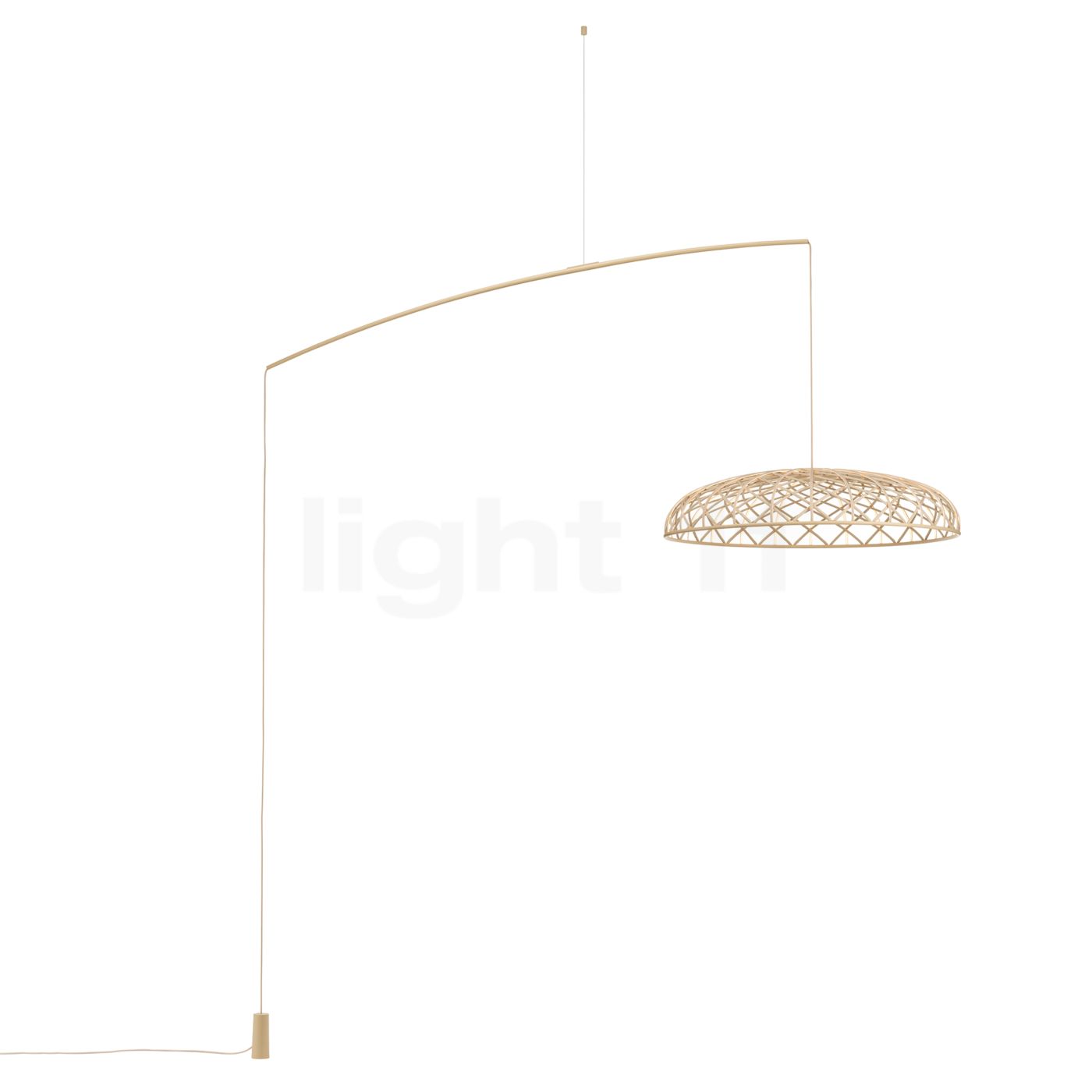 Flos Skynest Motion Bogenleuchte LED, mandel F6394017