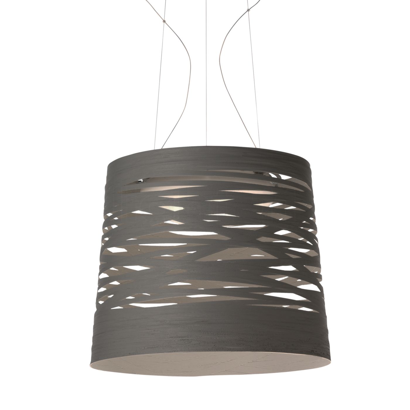 Foscarini Tress grande Sospensione LED, grau-beige, dimmbar FN182007L1D_25