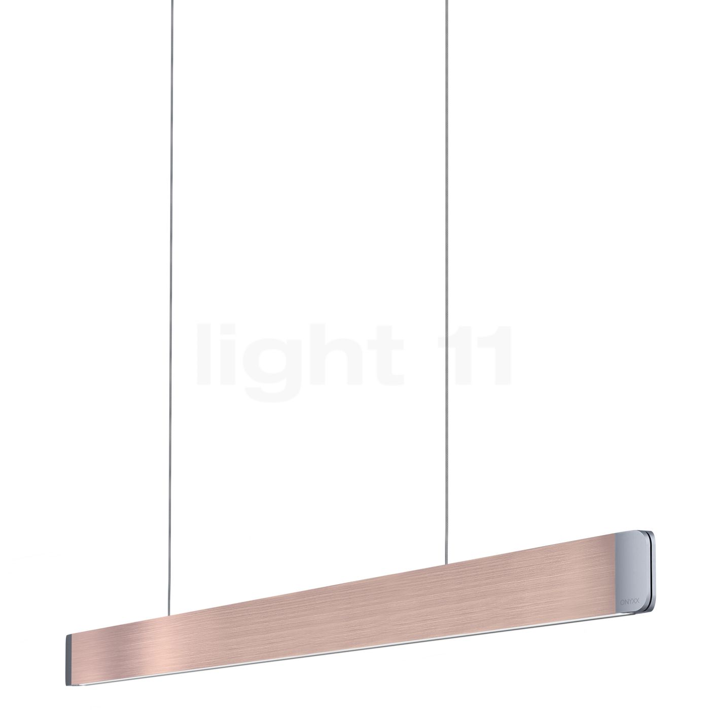 GRIMMEISEN Onyxx Linea Pro Pendelleuchte LED, roségold/silber 30 2 26 14