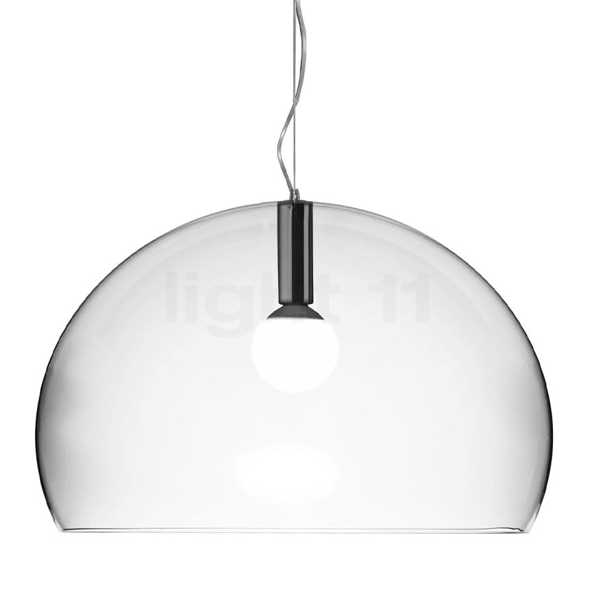 Kartell Big FL/Y Pendelleuchte, Kristallklar 09058B4