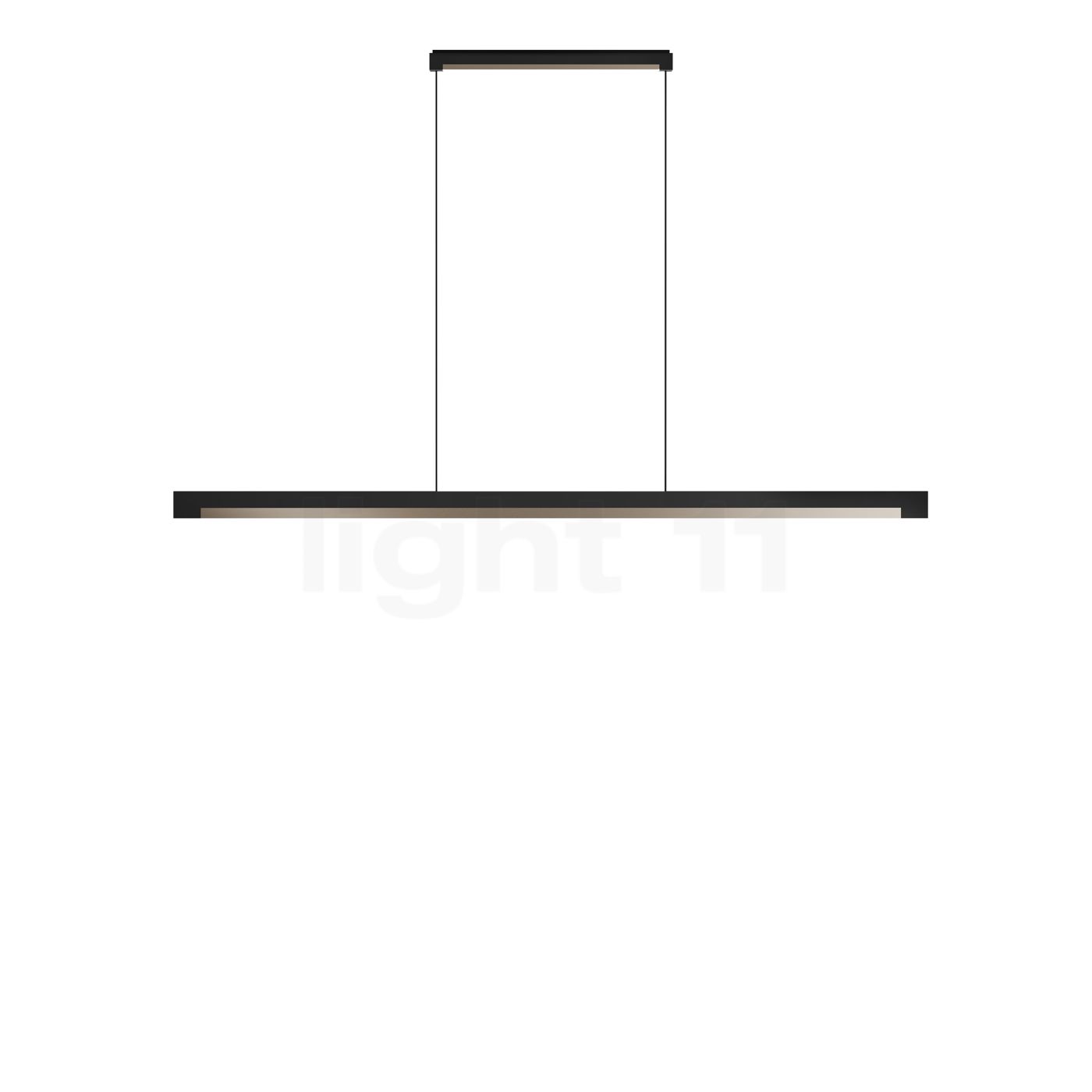 Light Point Inlay Linear Pendelleuchte LED, schwarz/gold - 140 cm 900090