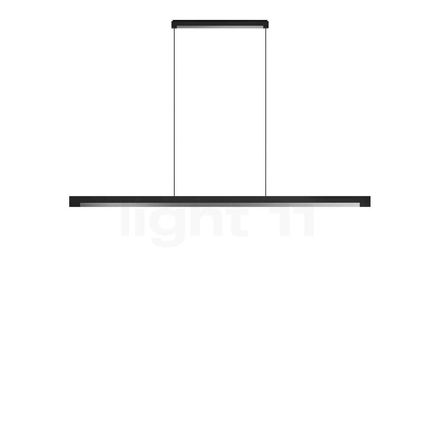 Light Point Inlay Linear Pendelleuchte LED, schwarz/silber - 140 cm 900091