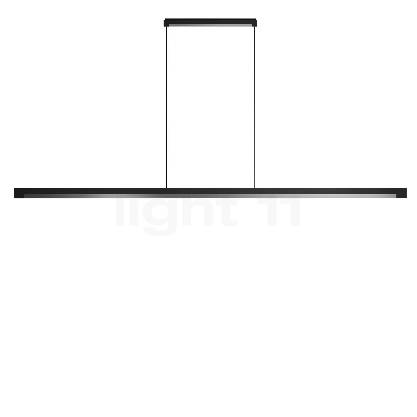 Light Point Inlay Linear Pendelleuchte LED, schwarz/silber - 190 cm 900101