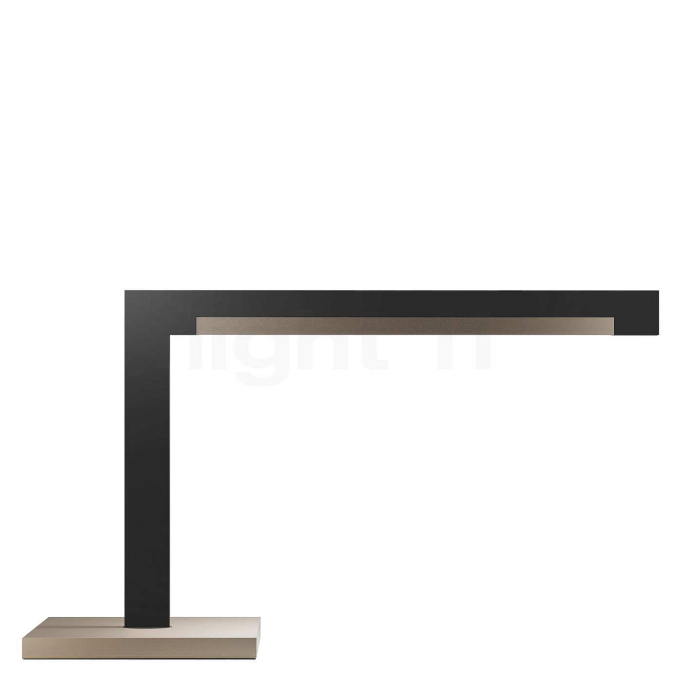 Light Point Inlay T2 Linear Tischleuchte LED, schwarz/gold 900050