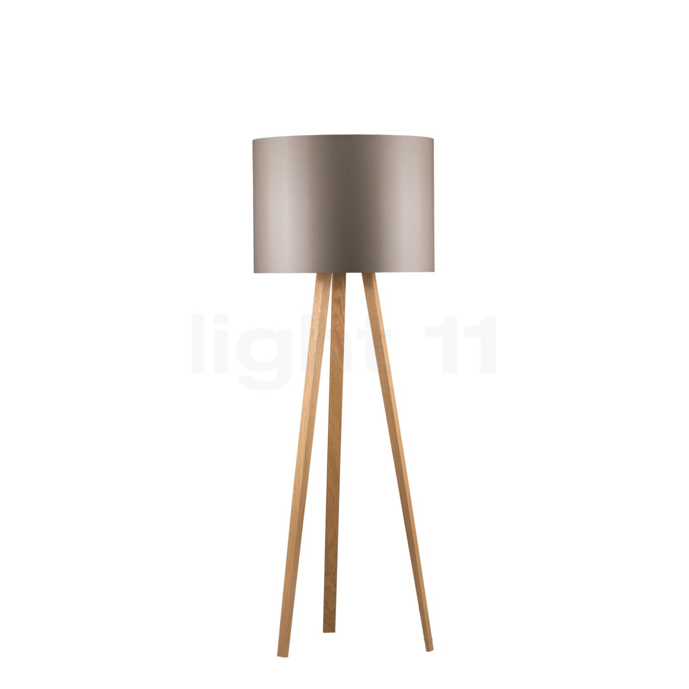 Maigrau Luca Stand Stehleuchte, eiche natur/schirm bronzegrau - 140 cm 02.1002.01.03