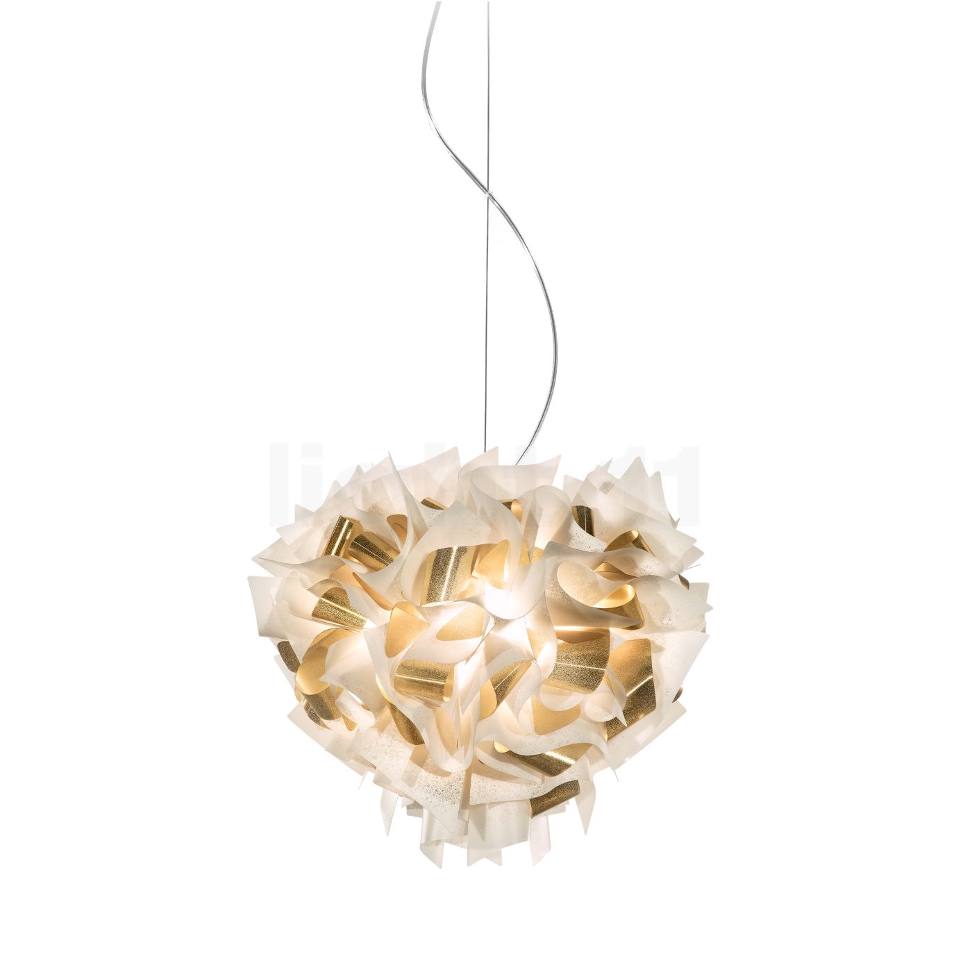 Slamp Veli Aurea Pendelleuchte, gold/transparent - ø42 cm VELSS00WHG01T00000EU