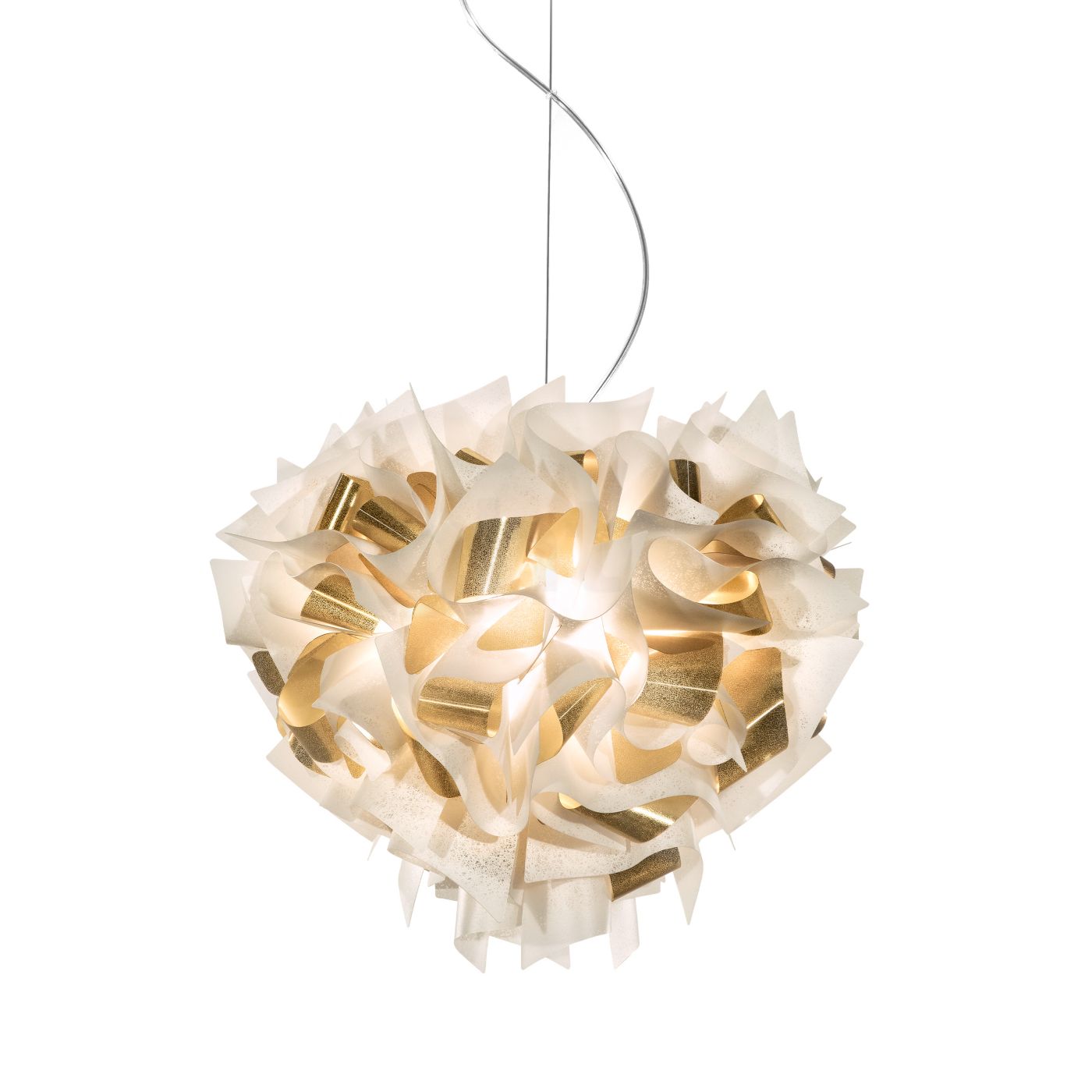 Slamp Veli Aurea Pendelleuchte, gold/transparent - ø60 cm VELSL00WHG01T00000EU