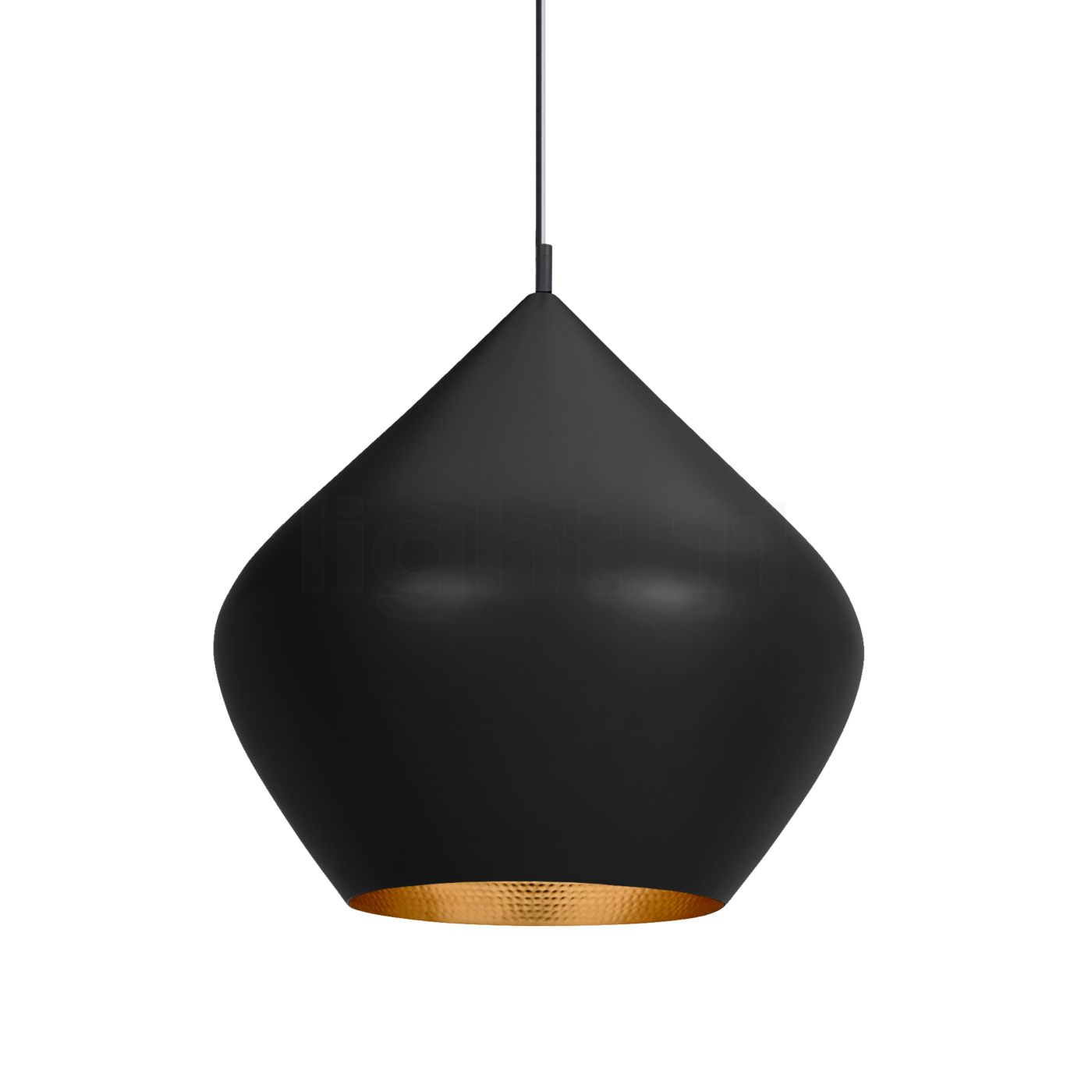 Tom Dixon Beat Stout Pendelleuchte LED, schwarz/Messing BLS04-PEUM3