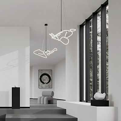 101 Copenhagen Ghost Pendelleuchte LED, neon - B. 116 cm - 500 cm
