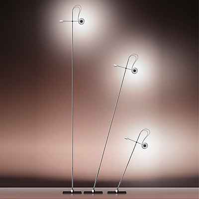 Absolut Lighting Absolut Stehleuchte LED, chrom matt, 130 cm günstig online kaufen