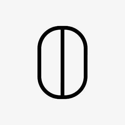 Artemide Alphabet of Light Mini Wandleuchte LED, Sonderzeichen Ø 1215§00A