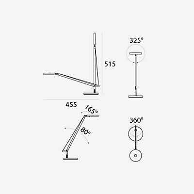 Artemide Demetra Micro LED Tavolo 2700 K, anthrazitgrau - Bild 4