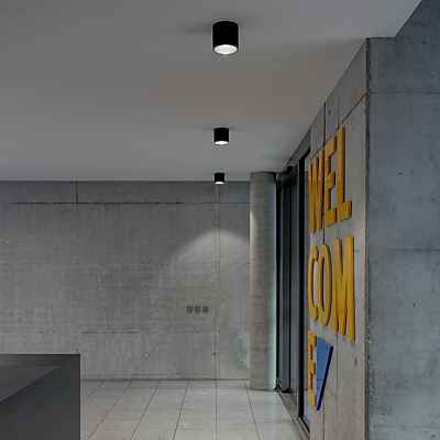 Bega 50931 - Studio Line Deckenleuchte LED, schwarz/aluminium matt - 3.000 K