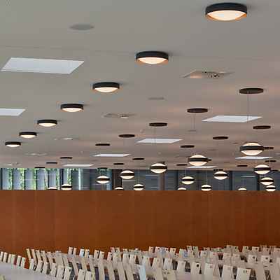 Bega 51049 - Studio Line Deckenleuchte LED, schwarz/kupfer matt - 3.000 K