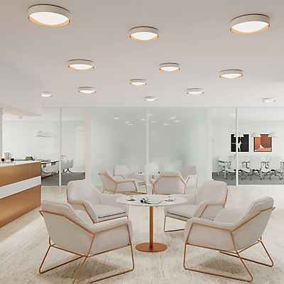 Bega 51077 - Studio Line Deckenleuchte LED, weiß/kupfer matt - 3.000 K