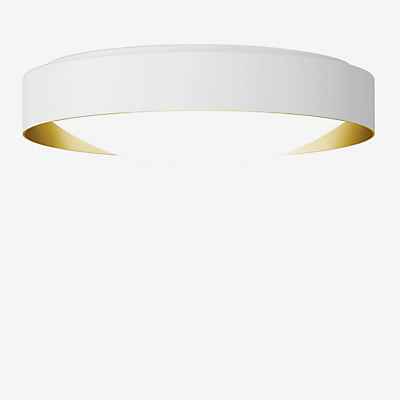 Bega 51078 - Studio Line Deckenleuchte LED, weiß/messing matt - 3.000 K