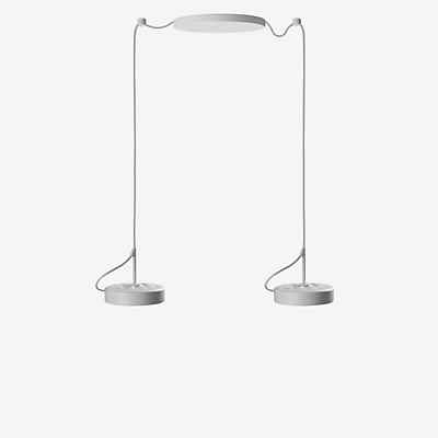 Belux U-Turn Pendelleuchte LED 2-flammig, grau - dimmbar