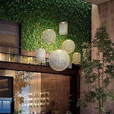 Bover Nans Sphere Pendelleuchte LED, beige - 60 cm