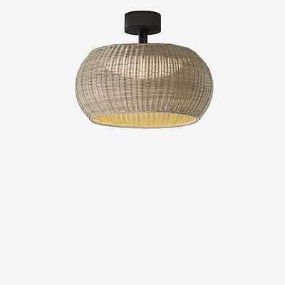 Bover LED-Außen-Deckenlampe Perris, braun/beige, Ø 47 cm günstig online kaufen