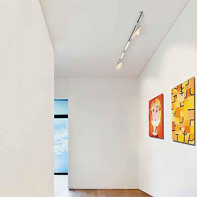 Bruck Asta Aufbaustrahler LED für Duolare Schiene, weiß - Prisma