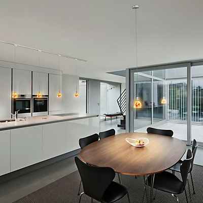 Bruck Silva Pendelleuchte LED Niedervolt, chrom matt/glas klar/opal - 11 cm , Lagerverkauf, Neuware