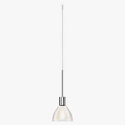 Bruck Silva Pendelleuchte LED für Maximum System - ø11 cm, chrom glänzend, Glas rauch , Auslaufartikel