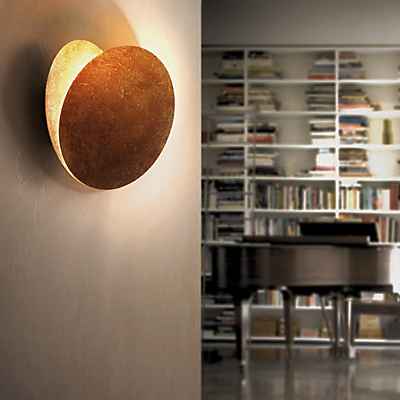 Catellani & Smith Lederam W Wandleuchte LED, gold - ø17 cm günstig online kaufen