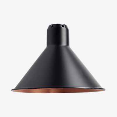 DCW Lampe Gras Lampenschirm L konisch, schwarz/Kupfer günstig online kaufen