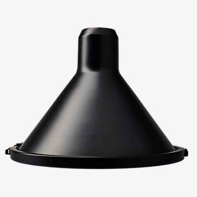 DCW Lampe Gras Lampenschirm XL Outdoor konisch, schwarz , Auslaufartikel günstig online kaufen