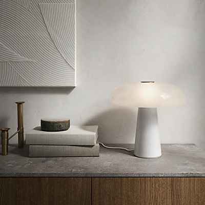 Design for the People Glossy Tischleuchte, grau - ø32 cm