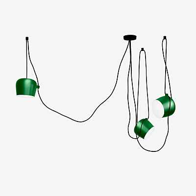 Flos Aim Sospensione LED 3-flammig, grün