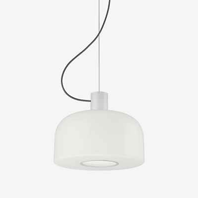 Flos Bellhop Glas Pendelleuchte, weiß