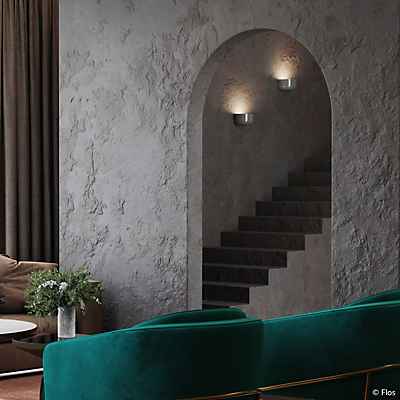 Flos Bellhop Wall Up Wandleuchte LED, grau