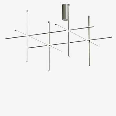 Flos Coordinates C4 Deckenleuchte LED, silber - 95 cm günstig online kaufen