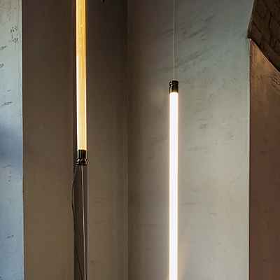 Fontana Arte Oort Pendelleuchte LED mit Gegengewicht, nickel - 98 cm - 3.000 K
