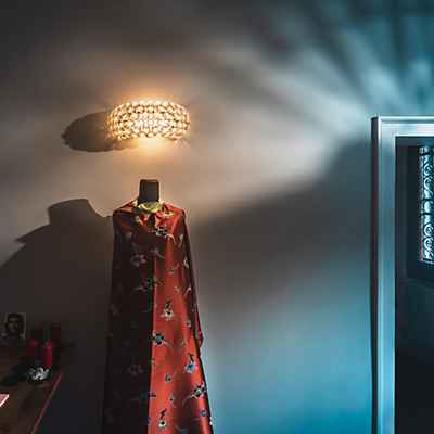 Foscarini Caboche Plus Wandleuchte, rauchgrau - media günstig online kaufen