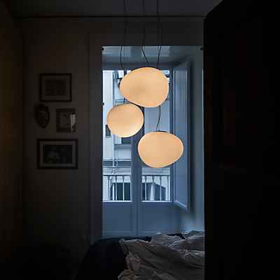 Foscarini Gregg Pendelleuchte LED, weiß - dimmbar - ø47 cm günstig online kaufen