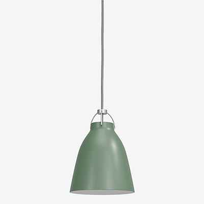 Fritz Hansen Caravaggio Pendelleuchte, dunkelgrün/Kabel grau - ø16,5 cm günstig online kaufen