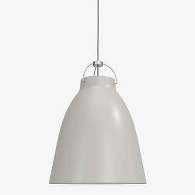 Fritz Hansen Caravaggio Pendelleuchte, hellgrau/Kabel grau - ø40 cm günstig online kaufen