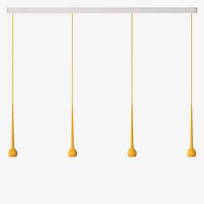 Grau Falling Sun Trace Pendelleuchte LED 4-flammig, sonnenorange - 600 cm