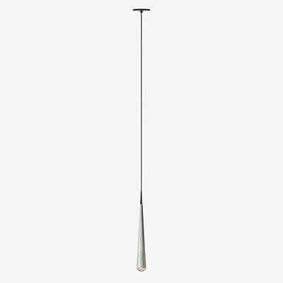 Grau Niceone Einbaupendelleuchte LED, aluminium/braungrau - 200 cm günstig online kaufen