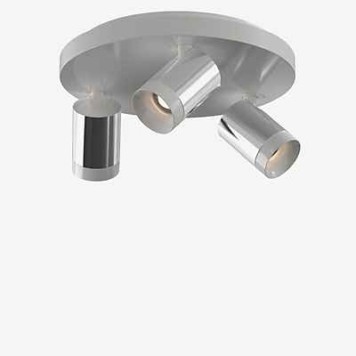 Grau Set Aufbaustrahler LED 3-flammig - rund, chrom